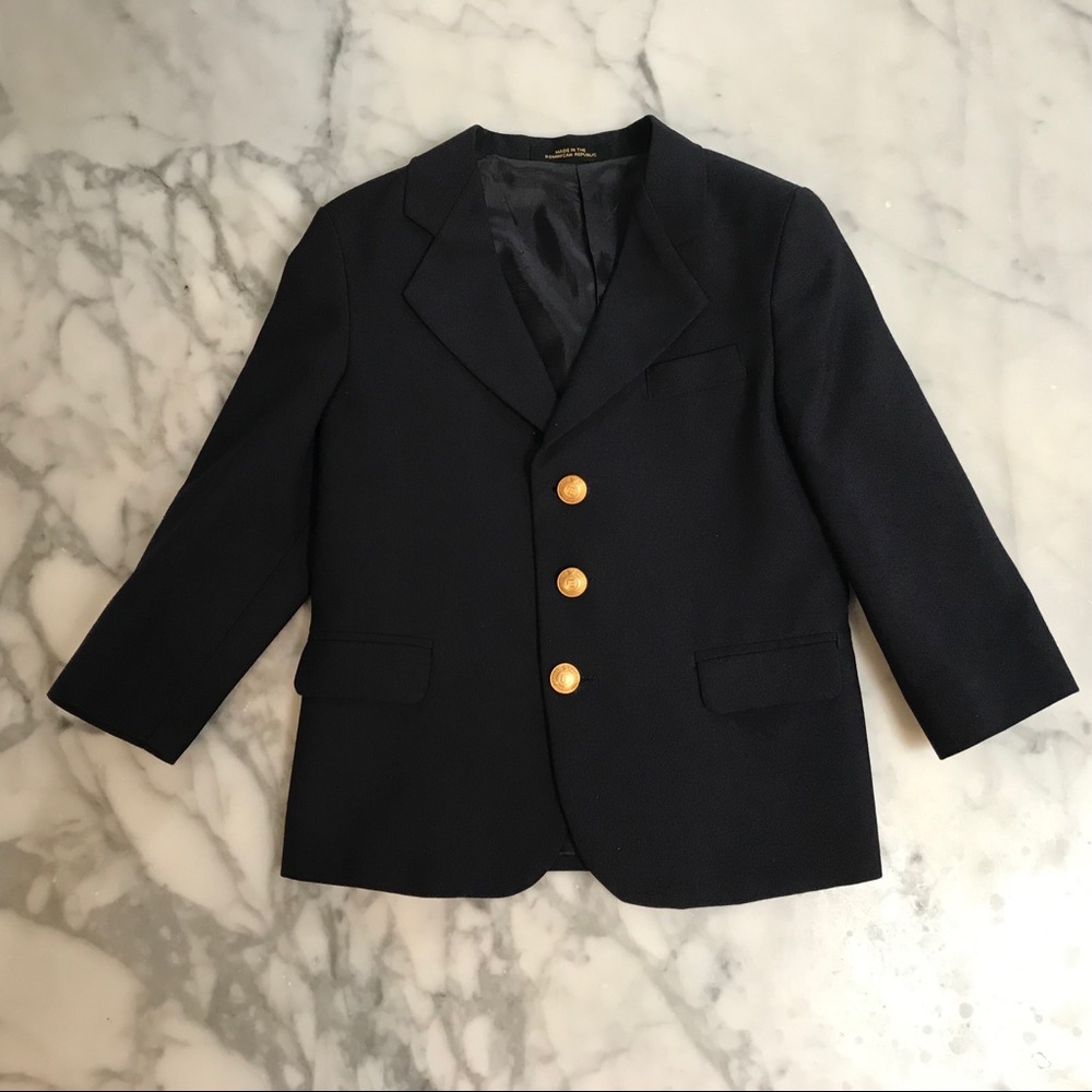 Little boys navy blazer